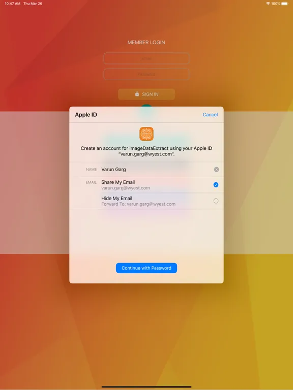 Image Data Extract iPad  স্ক্রিনশট
