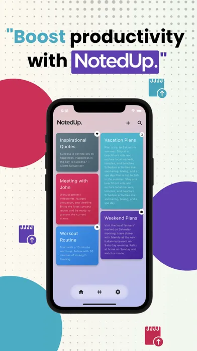 NotedUp: Notes and Groups سکرین شاٹس