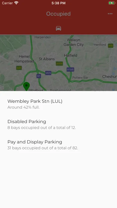 Occupied: Available TfL Spaces 스크린샷
