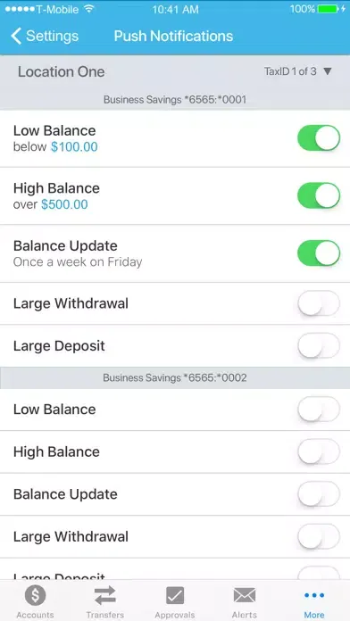 CU Center Business Banking Screenshots
