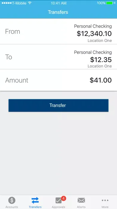 CU Center Business Banking Screenshots