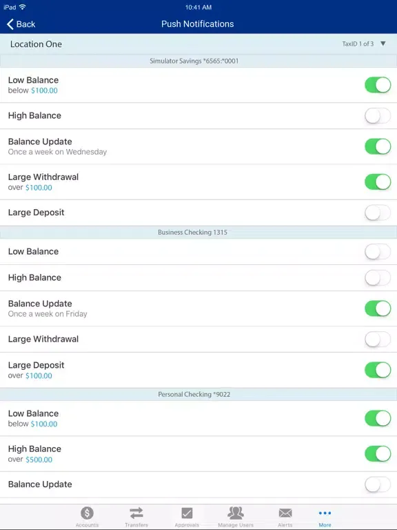 REDSTONE FCU Business Mobile iPad  स्क्रीनशॉट