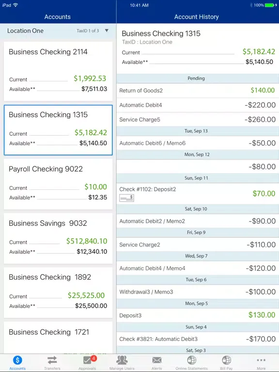 REDSTONE FCU Business Mobile iPad  स्क्रीनशॉट