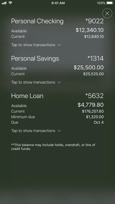 Capturas de pantalla de First Financial Credit Union