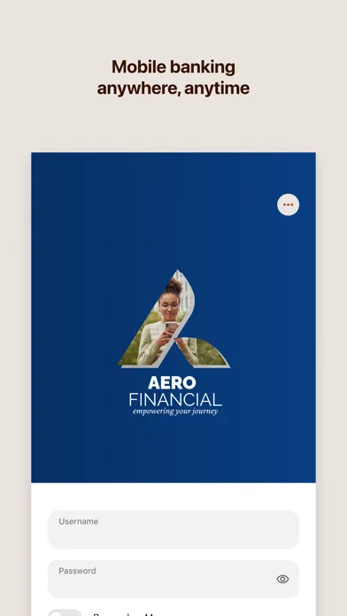 ภาพหน้าจอของ AERO Federal Credit Union