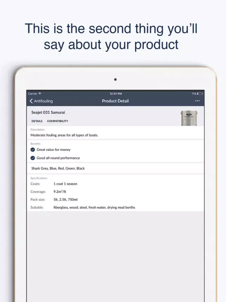 Zrzuty ekranu SeaJet iPad 