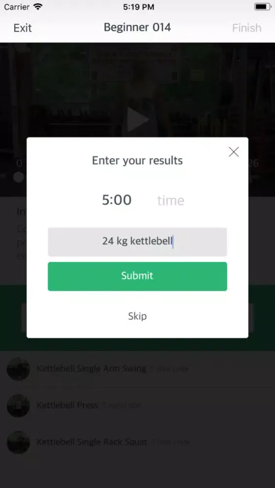 Kettlebell King - Beginner سکرین شاٹس