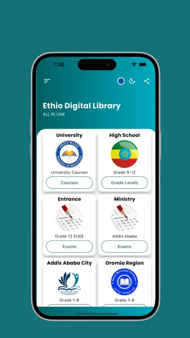 Ethio Digital Library 스크린샷