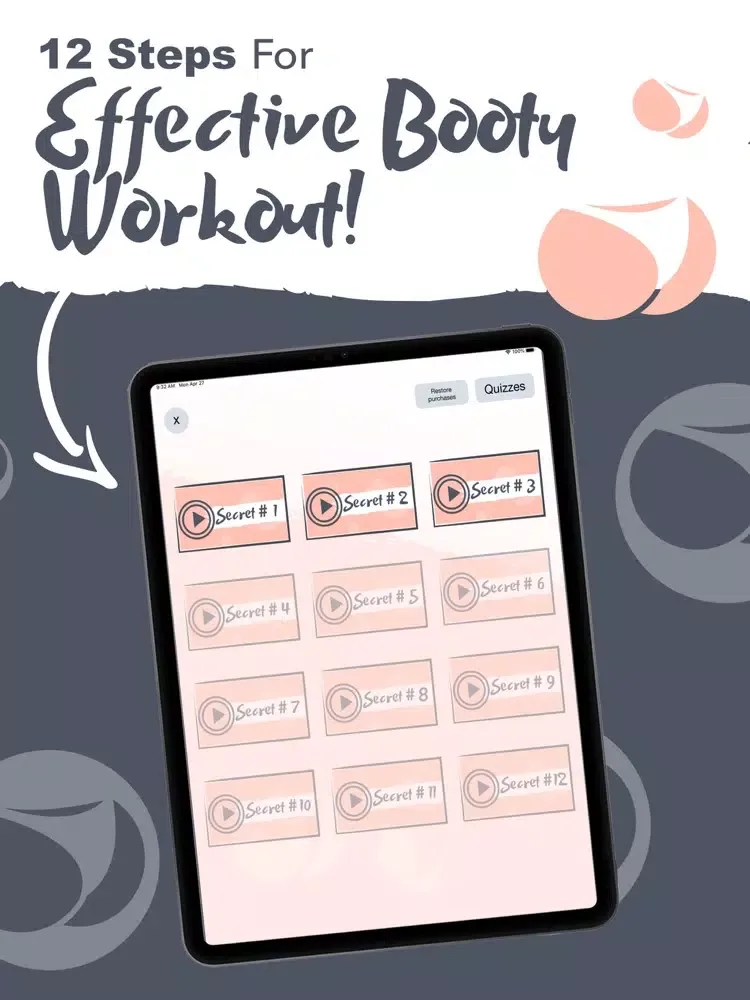 Buttocks Workout Abs Booty Leg iPad  স্ক্রিনশট