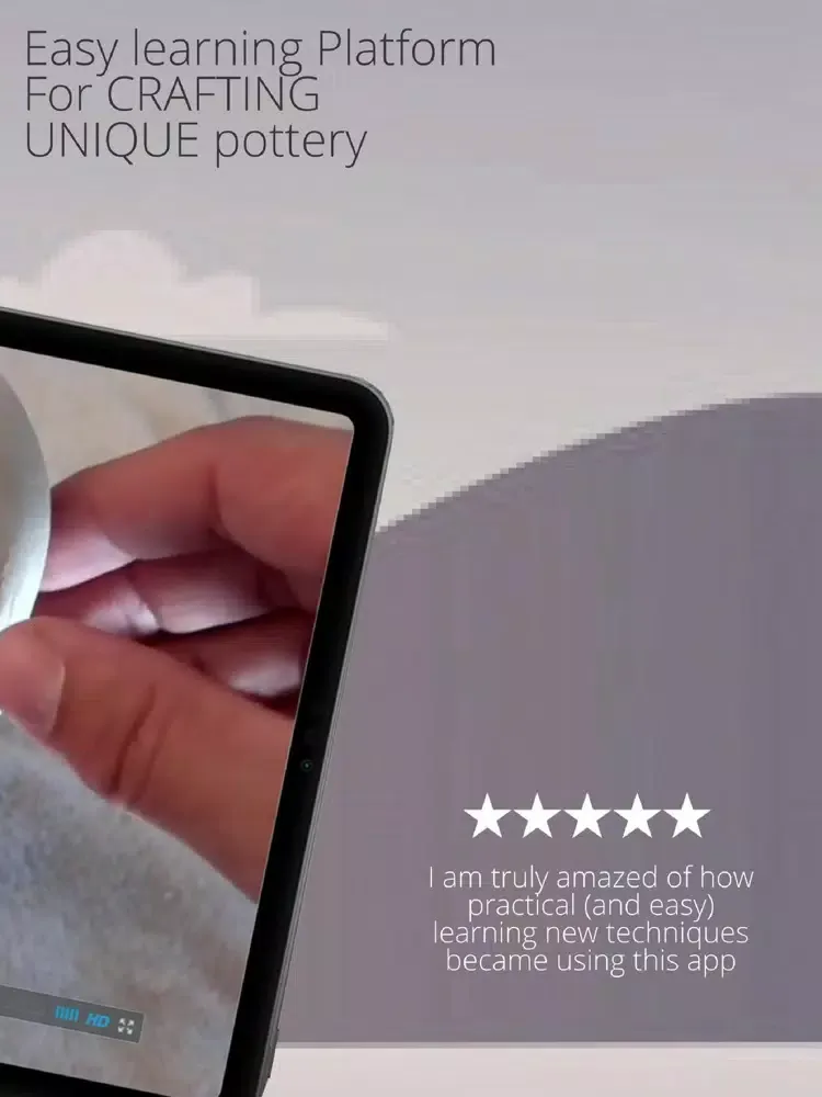 Create Pottery Deviant Art App iPad  Screenshots