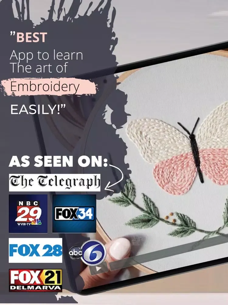 Screenshot di Embroidery Stitches Sewing App iPad 