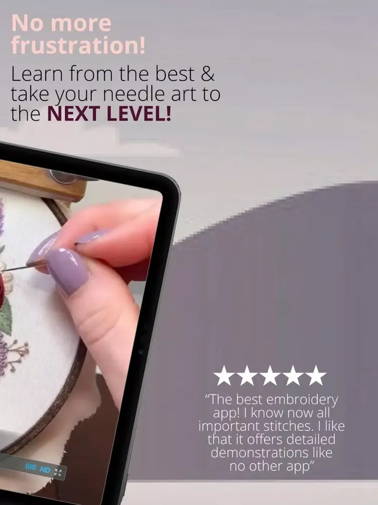 Screenshot di Embroidery Stitches Sewing App iPad 