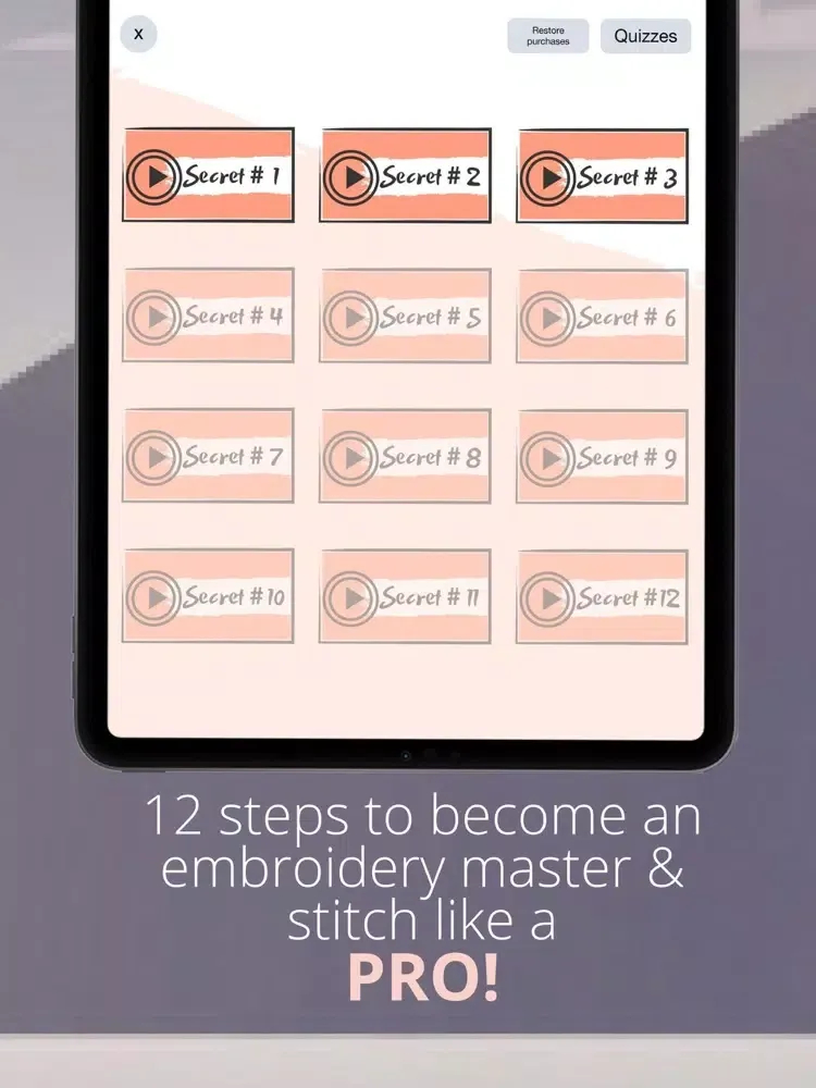 Screenshot di Embroidery Stitches Sewing App iPad 