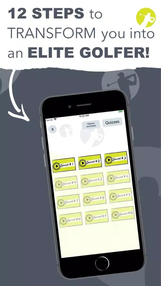 Golf Swing Shot Technique App Screenshots