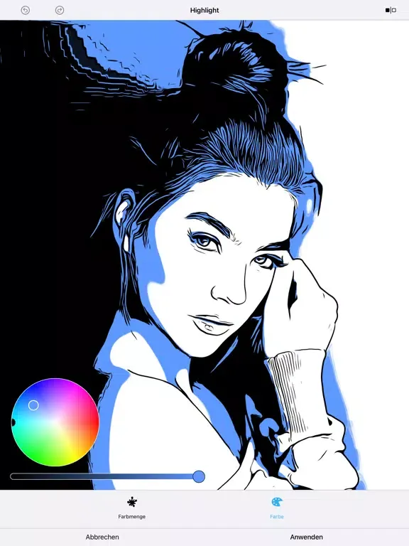 Tangkapan layar Clip2Comic Educational iPad 