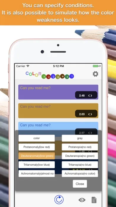 Color Suggest - Easy-to-see color combinations 스크린샷