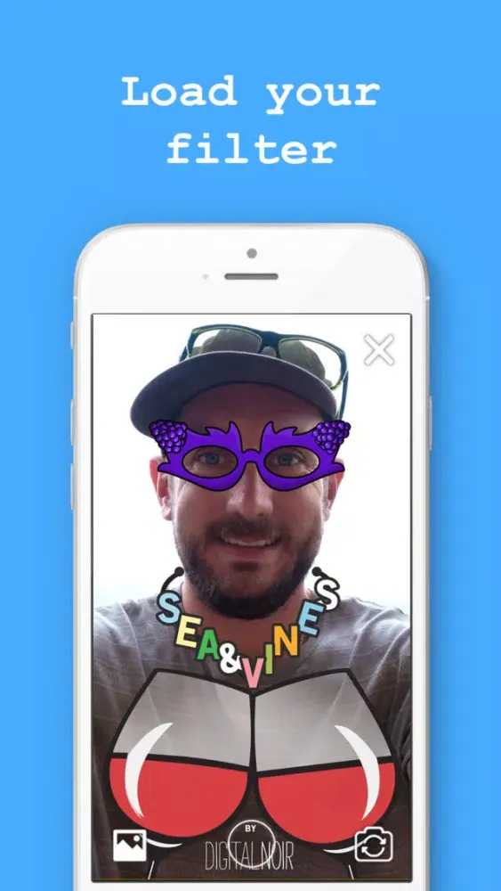 Tangkapan layar Snapcheck - Test geo-filter graphics with ease!