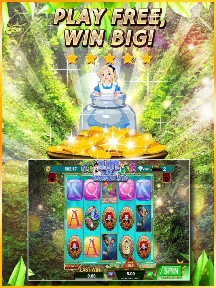 Slots of Wonderland - Magical Casino Journey iPad  स्क्रीनशॉट