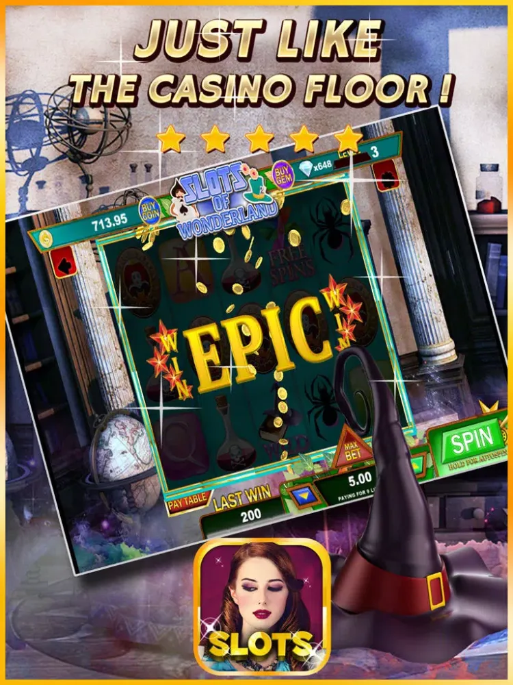 Slots of Wonderland - Magical Casino Journey iPad  स्क्रीनशॉट
