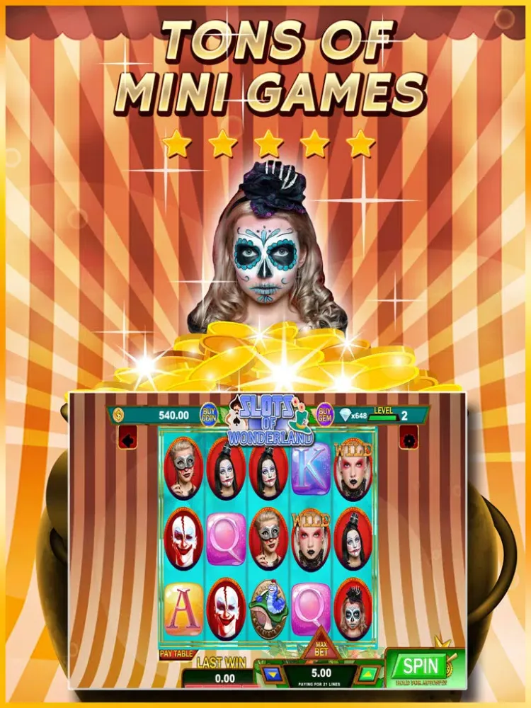 Slots of Wonderland - Magical Casino Journey iPad  स्क्रीनशॉट