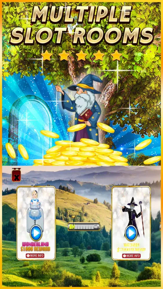 Slots of Wonderland - Magical Casino Journey स्क्रीनशॉट