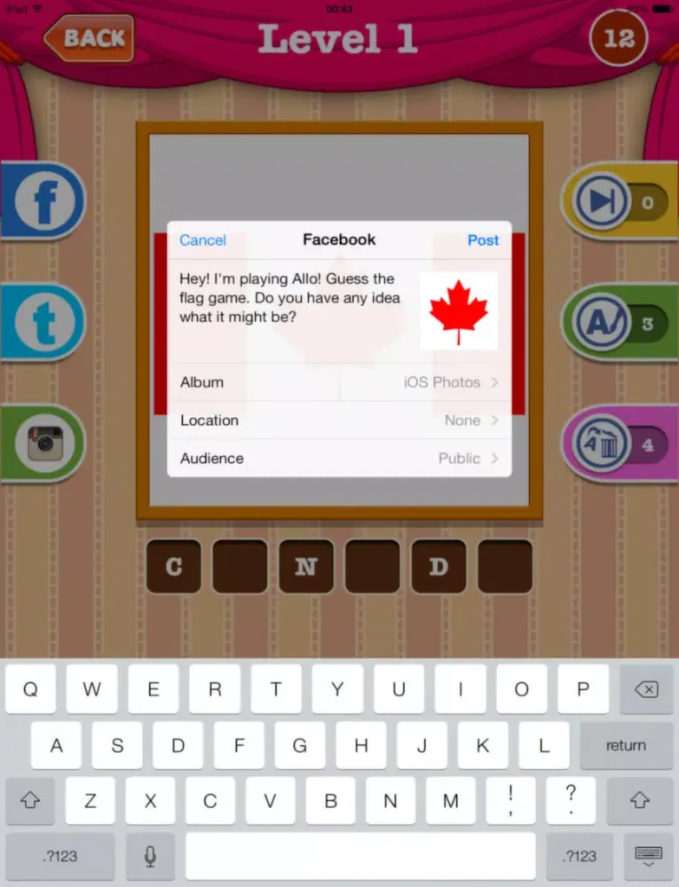 Tangkapan skrin Allo! Guess The Flag - The Ultimate Fun Free Country Flag Quiz iPad 