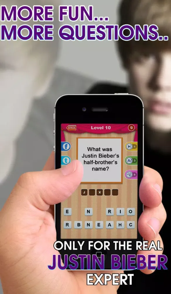 صور Trivia for Justin Bieber Fan - Guess the Pop Star and Teen Quiz