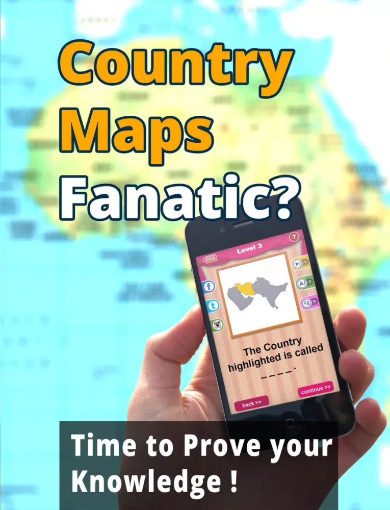 Allo! Guess the Country Map Geography Quiz Trivia - What's the icon in this image quiz iPad  스크린샷