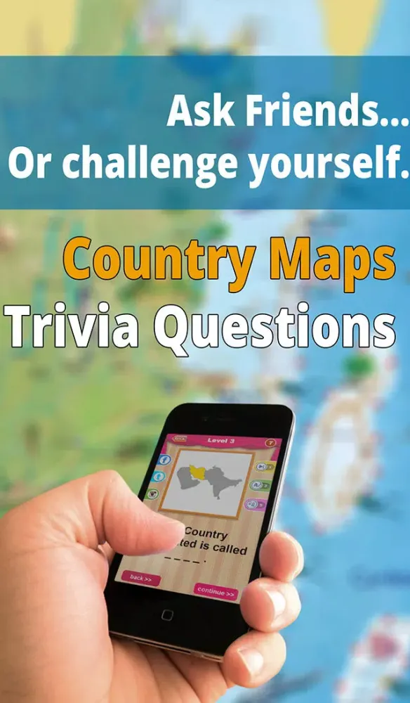 Allo! Guess the Country Map Geography Quiz Trivia - What's the icon in this image quiz 스크린샷