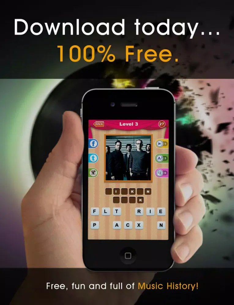 Allo! Guess the Music Band - Rock Fan Trivia What's the icon in this image quiz iPad  Screenshots