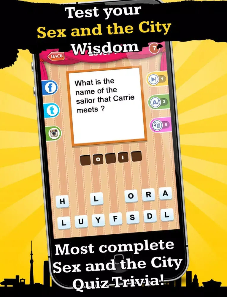 Captures d'écran de Trivia for Sex and the City Fans iPad 
