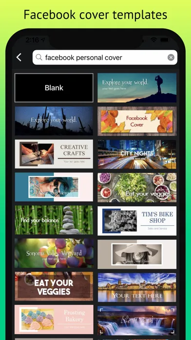 Capturas de pantalla de Cover Creator, Cover Maker, FB