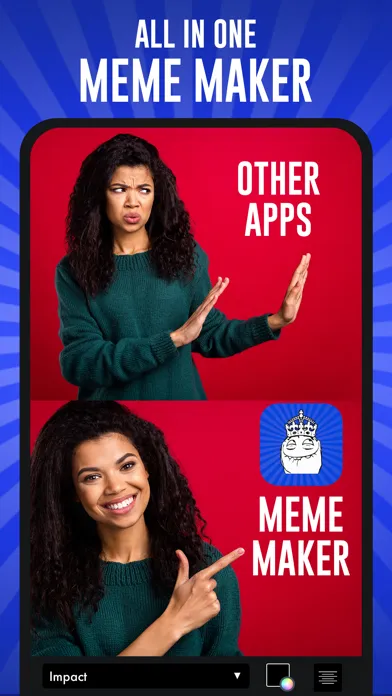 Capturas de tela do Meme Maker Pro: Design Memes