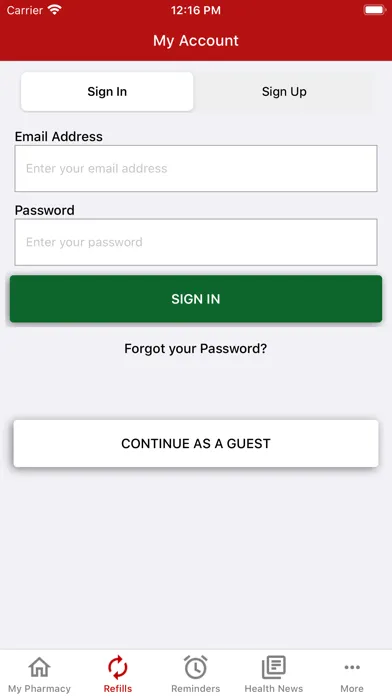 Bills Prescription Center应用截图