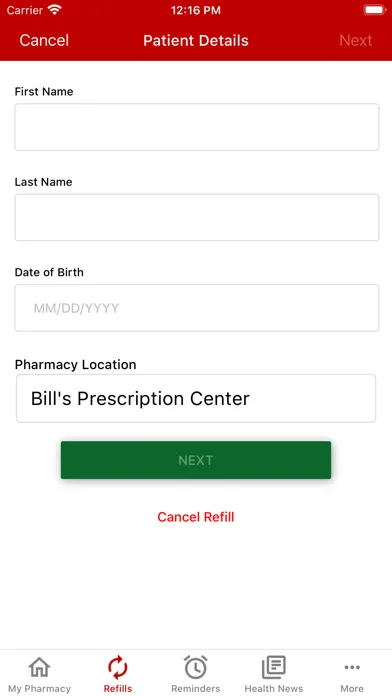 Bills Prescription Center应用截图