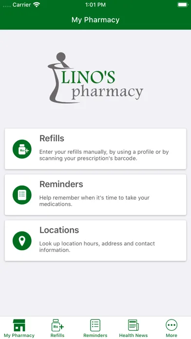 Captures d'écran de Lino's Pharmacy