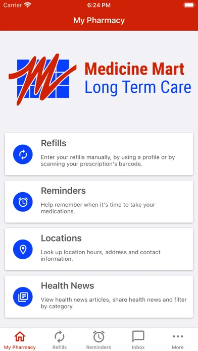 Tangkapan skrin Medicine Mart Long Term Care
