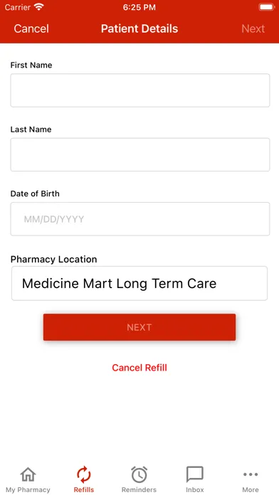 Tangkapan skrin Medicine Mart Long Term Care