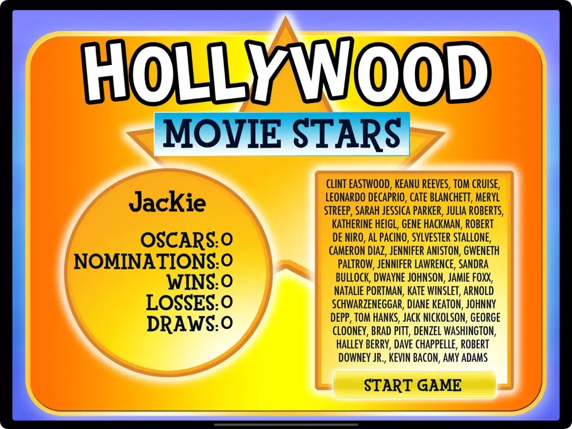 Tangkapan layar Hollywood Games Night HD iPad 