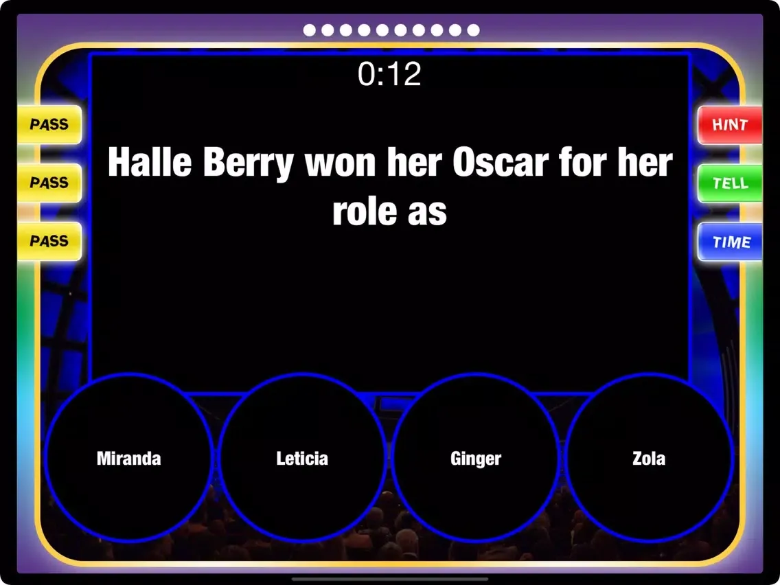 Tangkapan layar Hollywood Games Night HD iPad 