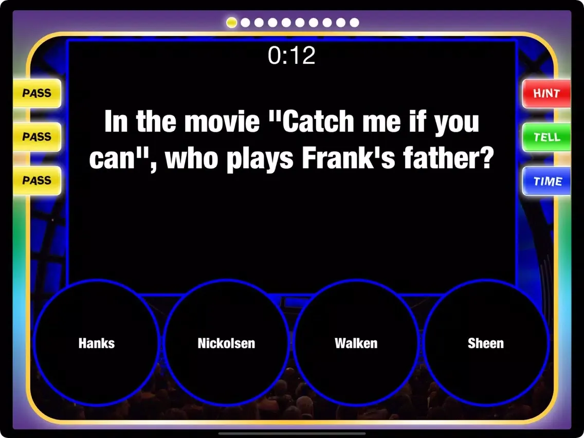 Tangkapan layar Hollywood Games Night HD iPad 