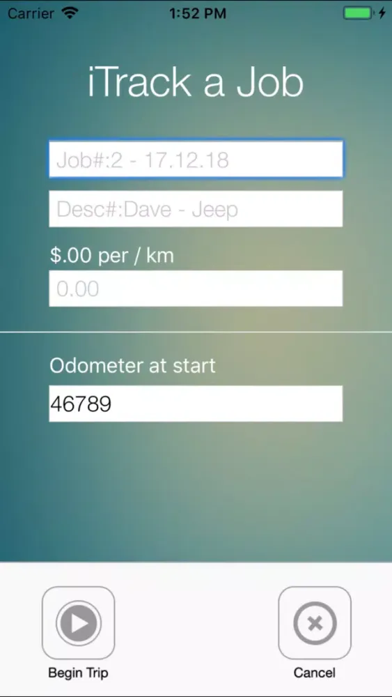iTrack Mileage Calculator স্ক্রিনশট