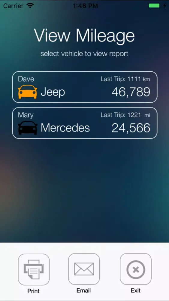 iTrack Mileage Calculator স্ক্রিনশট