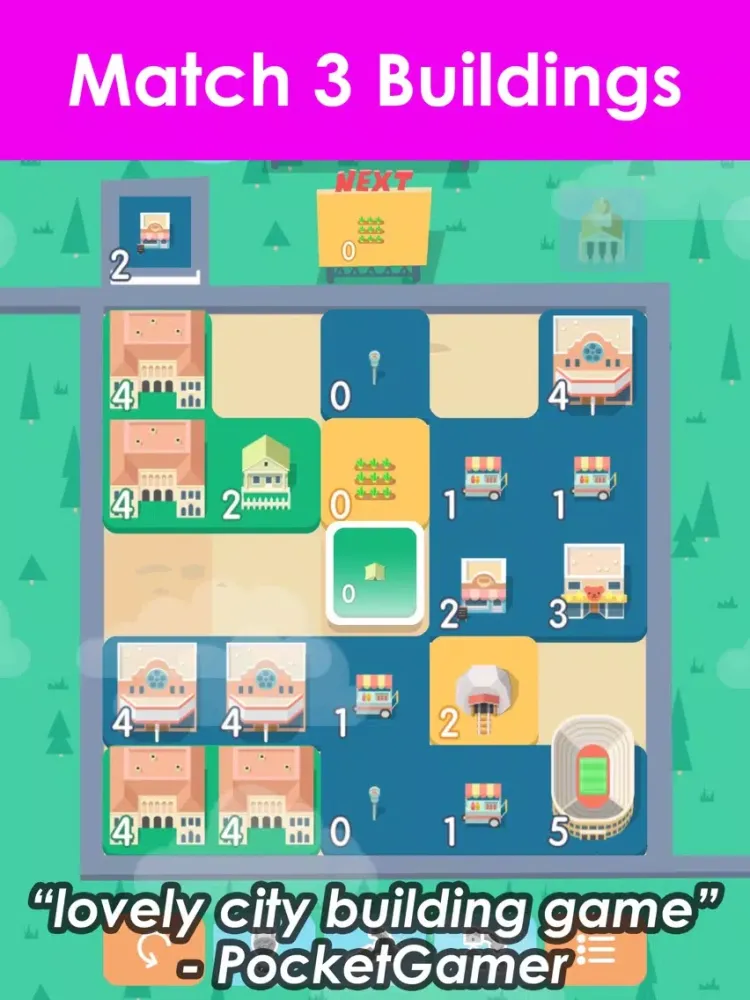 Tangkapan layar Matchy City - Free endless town building sim iPad 