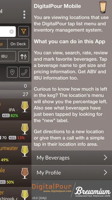 DigitalPour - Pocket Beer Menu應用截圖