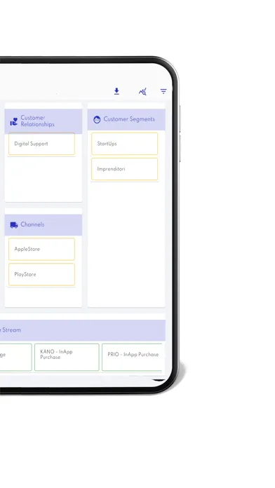 Скриншоты Business Model Canvas PRO