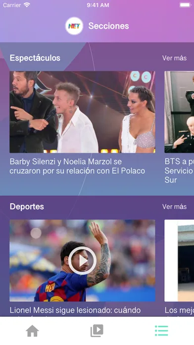 Tangkapan skrin Net TV Premium