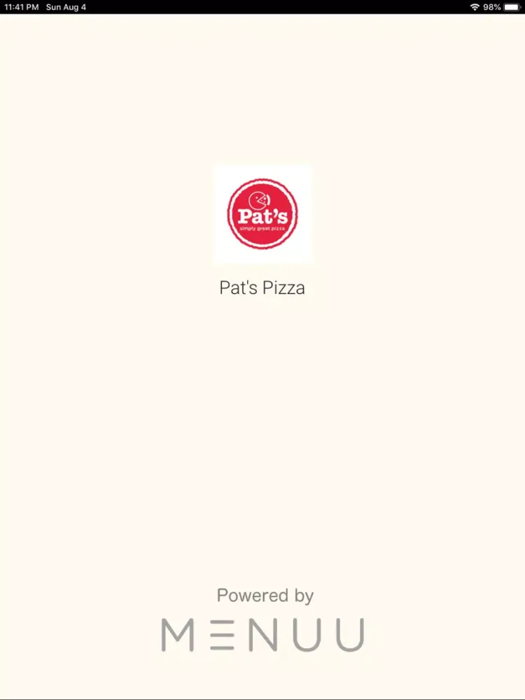 Capturas de tela do Pat's Pizza iPad 