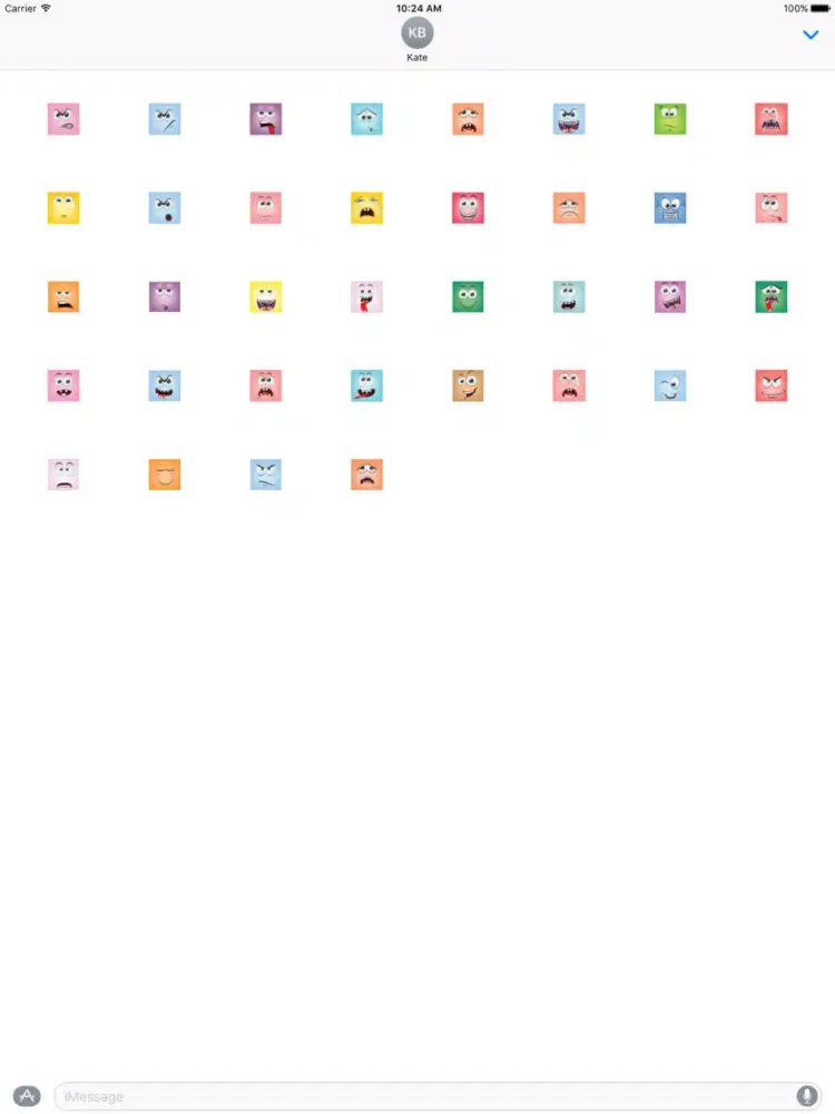 Square Emoji Stickers iPad  Ekran Görüntüleri