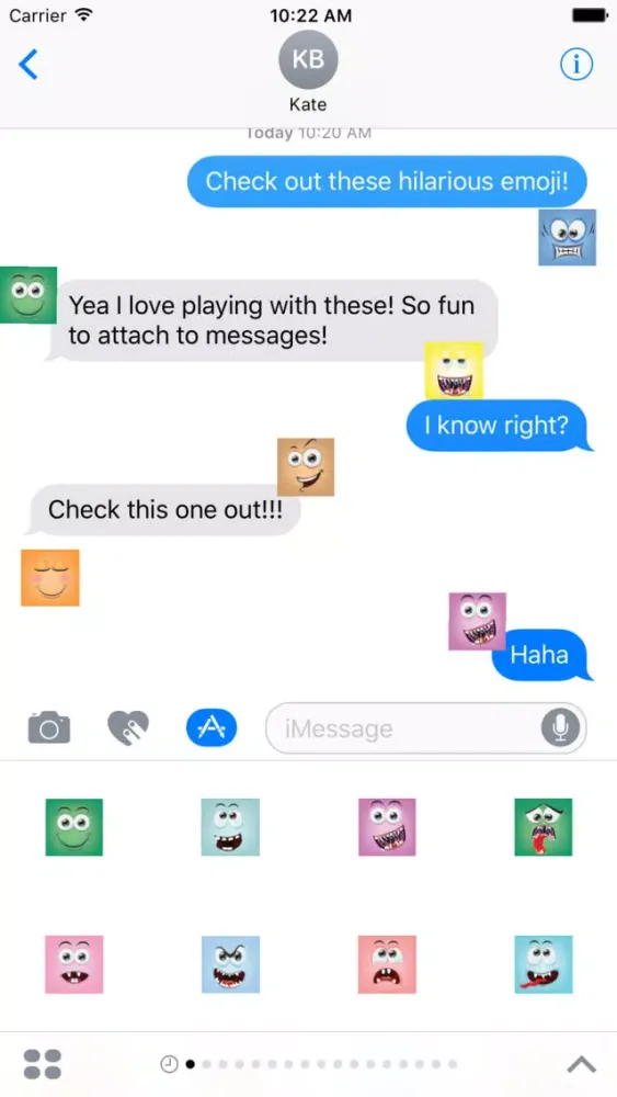 Square Emoji Stickers Ekran Görüntüleri